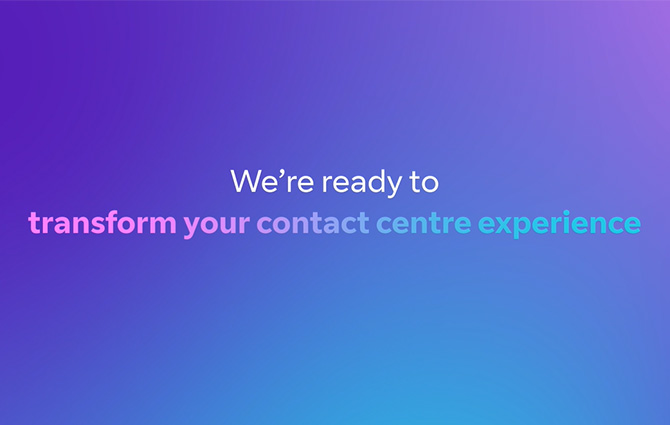 Screenshot of BT's video animation focusing on BT being able to transform your contact centre experience